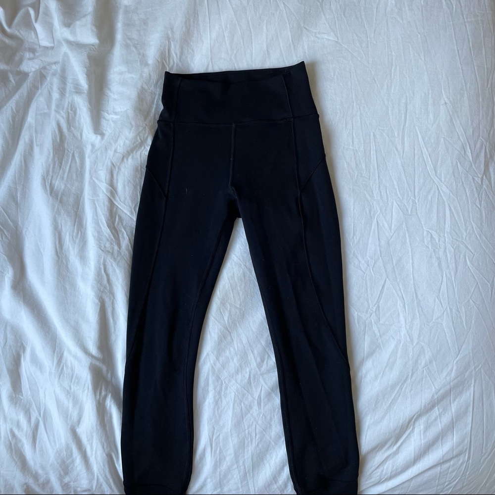 Lululemon black yoga leggings size 2